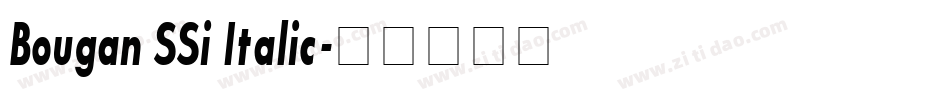 Bougan SSi Italic字体转换